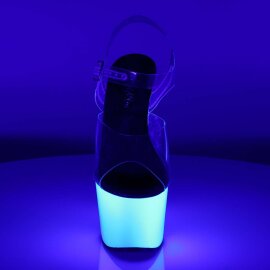 Pleaser Sandales ADORE-708UV Transparent Néon...