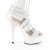 Pleaser Sandales DELIGHT-669 Blanc EU-35/US-5
