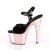 Pleaser Sandales ADORE-709 Noir Or Rose Chrome EU-35/US-5