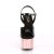 Pleaser Sandales ADORE-709 Noir Or Rose Chrome EU-37/US-7