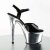 Pleaser Sandales ADORE-709 Noir Argent Chrome EU-35/US-5