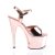 Pleaser Sandales ADORE-709 Or Rose Métallique Chrome EU-35/US-5
