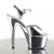 Pleaser Sandales ADORE-709 Argent Métallique Chrome EU-37/US-7
