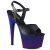 Pleaser Sandales ADORE-709BP Noir Bleu-Violet EU-35/US-5