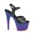 Pleaser Sandales ADORE-709BP Noir Bleu-Violet EU-35/US-5