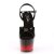 Pleaser Sandales ADORE-709BR-H Noir Rouge Chrome EU-38/US-8