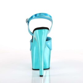 Pleaser Sandales ADORE-709HGCH Turquoise Hologramme Chrome EU-36/US-6