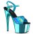 Pleaser Sandales ADORE-709HGCH Turquoise Hologramme Chrome EU-36/US-6