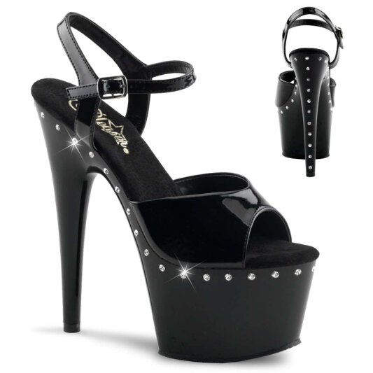 Pleaser Sandales ADORE-709LS Noir EU-35/US-5