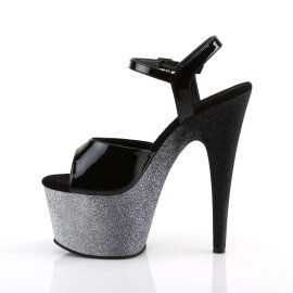 Pleaser Sandales ADORE-709OMBRE Noir Argent Noir Multi Paillettes EU-39/US-9