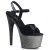 Pleaser Sandales ADORE-709OMBRE Noir Argent Noir Multi Paillettes EU-39/US-9