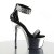 Pleaser Sandales ADORE-769RS Noir Argent Chrome EU-40/US-10