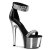 Pleaser Sandales ADORE-769RS Noir Argent Chrome EU-42/US-12