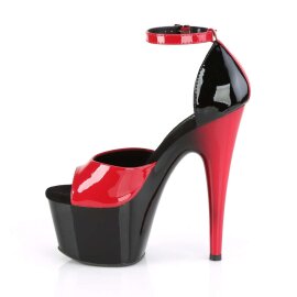 Pleaser Sandales ADORE-789 Rouge Noir EU-36/US-6