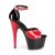 Pleaser Sandales ADORE-789 Rouge Noir EU-36/US-6