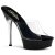 Pleaser Mules ALLURE-601 Transparent Noir EU-35/US-5