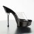 Pleaser Mules ALLURE-601 Transparent Noir EU-36/US-6