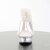 Pleaser Mules ALLURE-601 Transparent Argent EU-38/US-8
