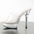 Pleaser Mules ALLURE-601 Transparent Argent EU-38/US-8