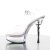 Pleaser Sandales ALLURE-608 Transparent Argent EU-41/US-11