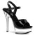 Pleaser Sandales ALLURE-609 Noir Transparent EU-39/US-9