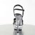 Pleaser Sandales ALLURE-609 Noir Transparent EU-39/US-9