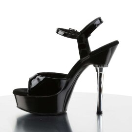 Pleaser Sandales ALLURE-609 Noir EU-38/US-8