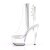 Pleaser Bottines ASPIRE-1018C Transparent Argent EU-35/US-5