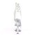 Pleaser Bottines ASPIRE-1018C Transparent Argent EU-35/US-5