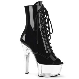 Pleaser Bottines ASPIRE-1021 Noir Transparent EU-35/US-5