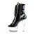 Pleaser Bottines ASPIRE-1021 Noir Transparent EU-35/US-5