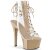 Pleaser Bottines ASPIRE-600-30 Transparent Nude EU-35/US-5