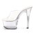 Pleaser Mules ASPIRE-601 Transparent Argent EU-35/US-5