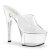 Pleaser Mules ASPIRE-601 Transparent Argent EU-37/US-7