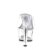 Pleaser Mules ASPIRE-601 Transparent Argent EU-38/US-8