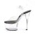Pleaser Sandales ASPIRE-608 Transparent Noir EU-35/US-5