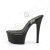 Pleaser Sandales ASPIRE-608 Transparent Noir EU-35/US-5