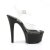 Pleaser Sandales ASPIRE-608 Transparent Noir EU-35/US-5