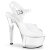 Pleaser Sandales ASPIRE-608 Transparent Argent EU-38/US-8