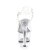 Pleaser Sandales ASPIRE-608 Transparent Argent EU-38/US-8