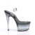 Pleaser Sandales ASPIRE-608STD Transparent Noir EU-35/US-5