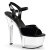 Pleaser Sandales ASPIRE-609 Noir Transparent EU-37/US-7