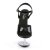 Pleaser Sandales ASPIRE-609 Noir Transparent EU-37/US-7