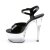 Pleaser Sandales ASPIRE-609 Noir Transparent EU-38/US-8