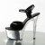 Pleaser Sandales ASPIRE-609 Noir Argent Chrome EU-37/US-7