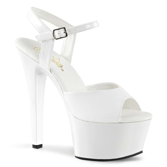 Pleaser Sandales ASPIRE-609 Blanc EU-38/US-8