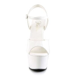 Pleaser Sandales ASPIRE-609 Blanc EU-38/US-8