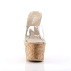 Pleaser Mules BEAU-601 Transparent Liège EU-35/US-5