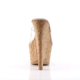 Pleaser Mules BEAU-601 Transparent Liège EU-35/US-5