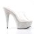 Pleaser Mules BEJEWELED-601DM Transparent Argent Strass EU-39/US-9